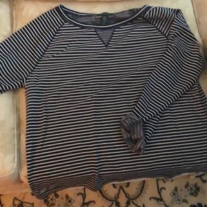 Ralph Lauren classic blue white shirt. Cotton and Modal~ very soft.